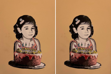 Svjećice u torti “traže” istinu: mural posvećen nestaloj djevojčici
