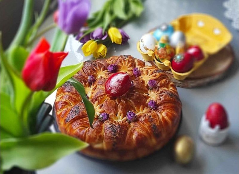 Sunce na uskršnjem stolu: izradite ovu efektnu pogaču